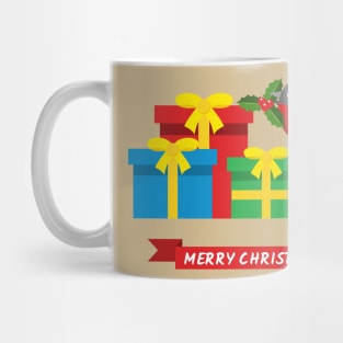 Cute Robin And The Four Colorful Gifts Mug
